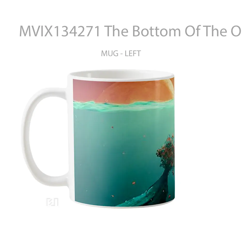 Mug The Bottom Of The Ocean And The Moon Gelas Pemandangan Alam - All-side / Desain