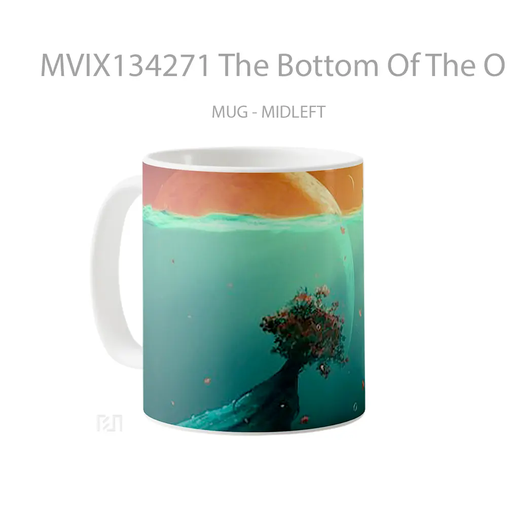 Mug The Bottom Of The Ocean And The Moon Gelas Pemandangan Alam - All-side / Desain