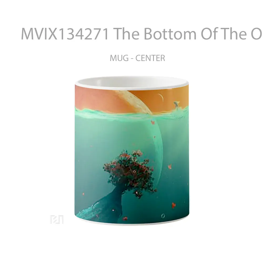 Mug The Bottom Of The Ocean And The Moon Gelas Pemandangan Alam