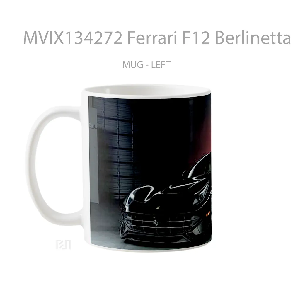 Mug Ferrari F12 Berlinetta V1 Cangkir Mobil - All-side / Desain