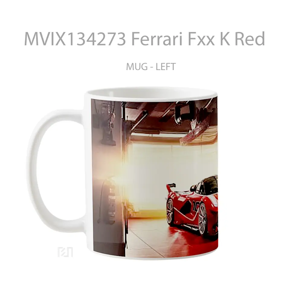 Mug Ferrari Fxx K Red Cangkir Mobil - All-side / Desain