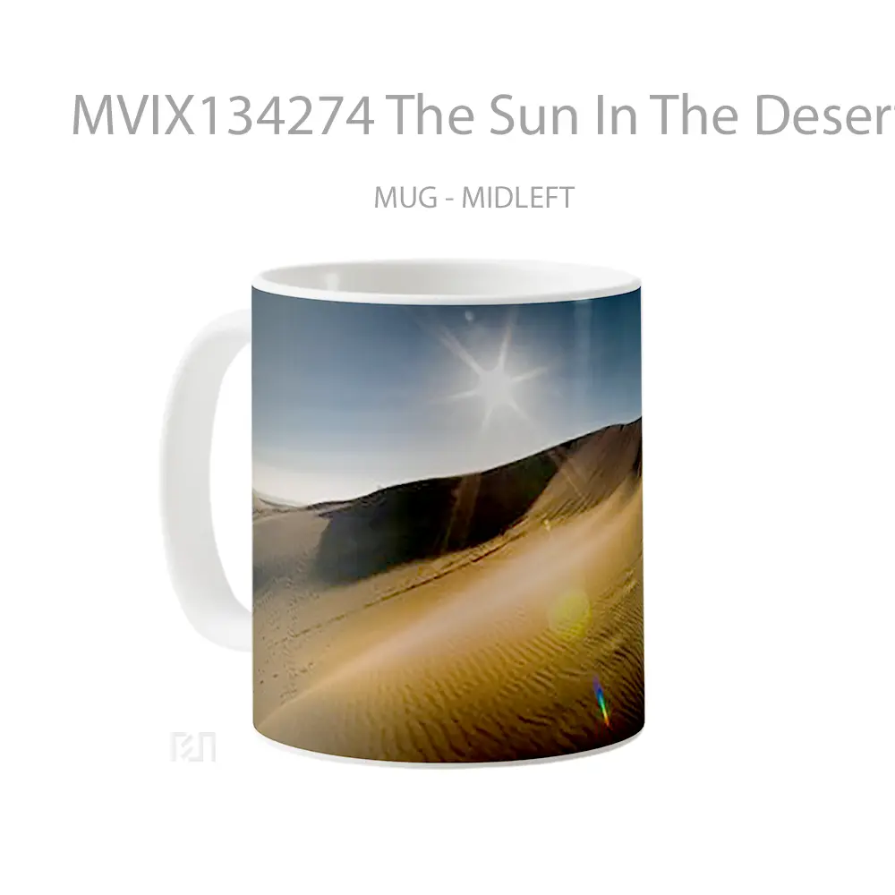 Mug The Sun In The Desert Gelas Pemandangan Alam - All-side / Desain