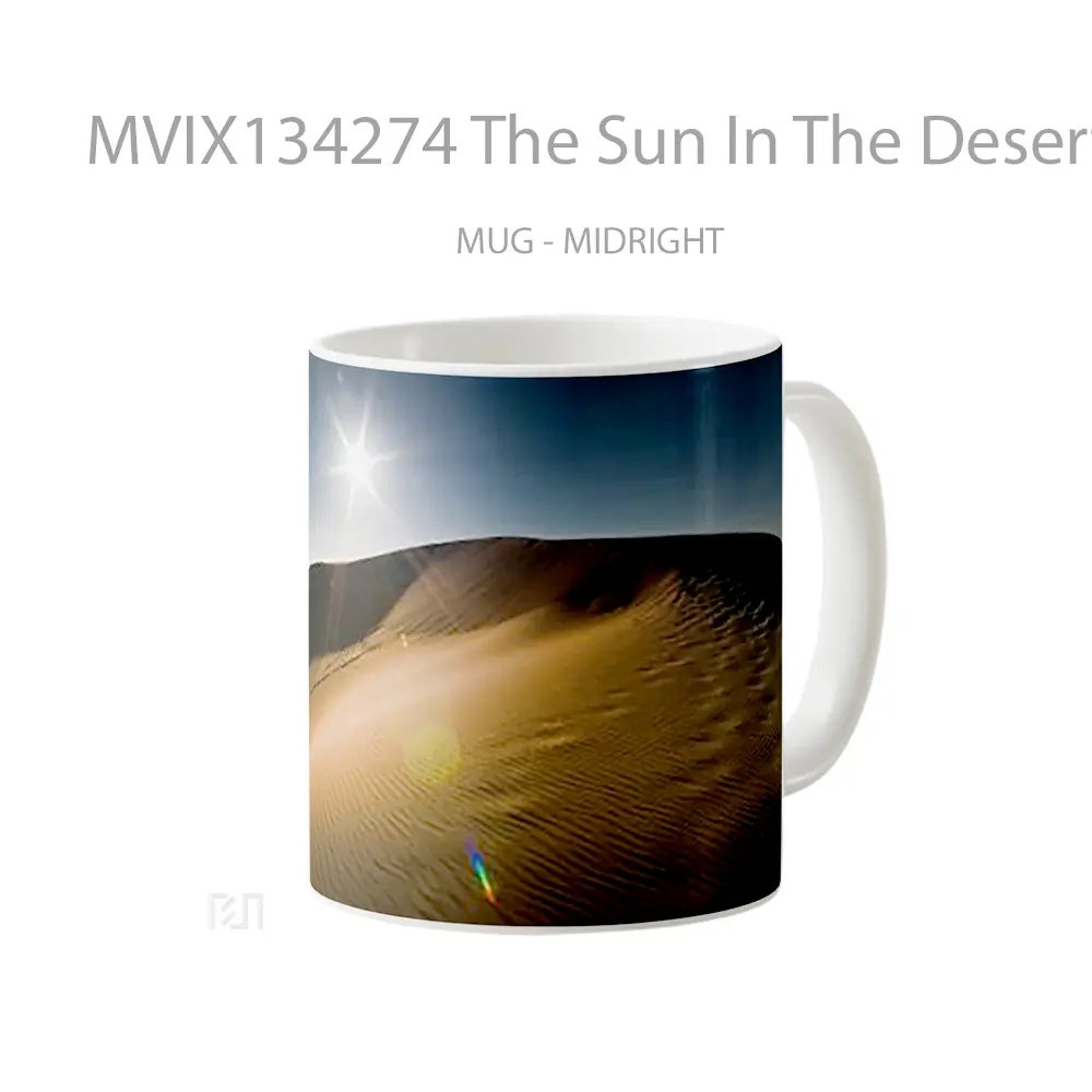 Mug The Sun In The Desert Gelas Pemandangan Alam - All-side / Desain