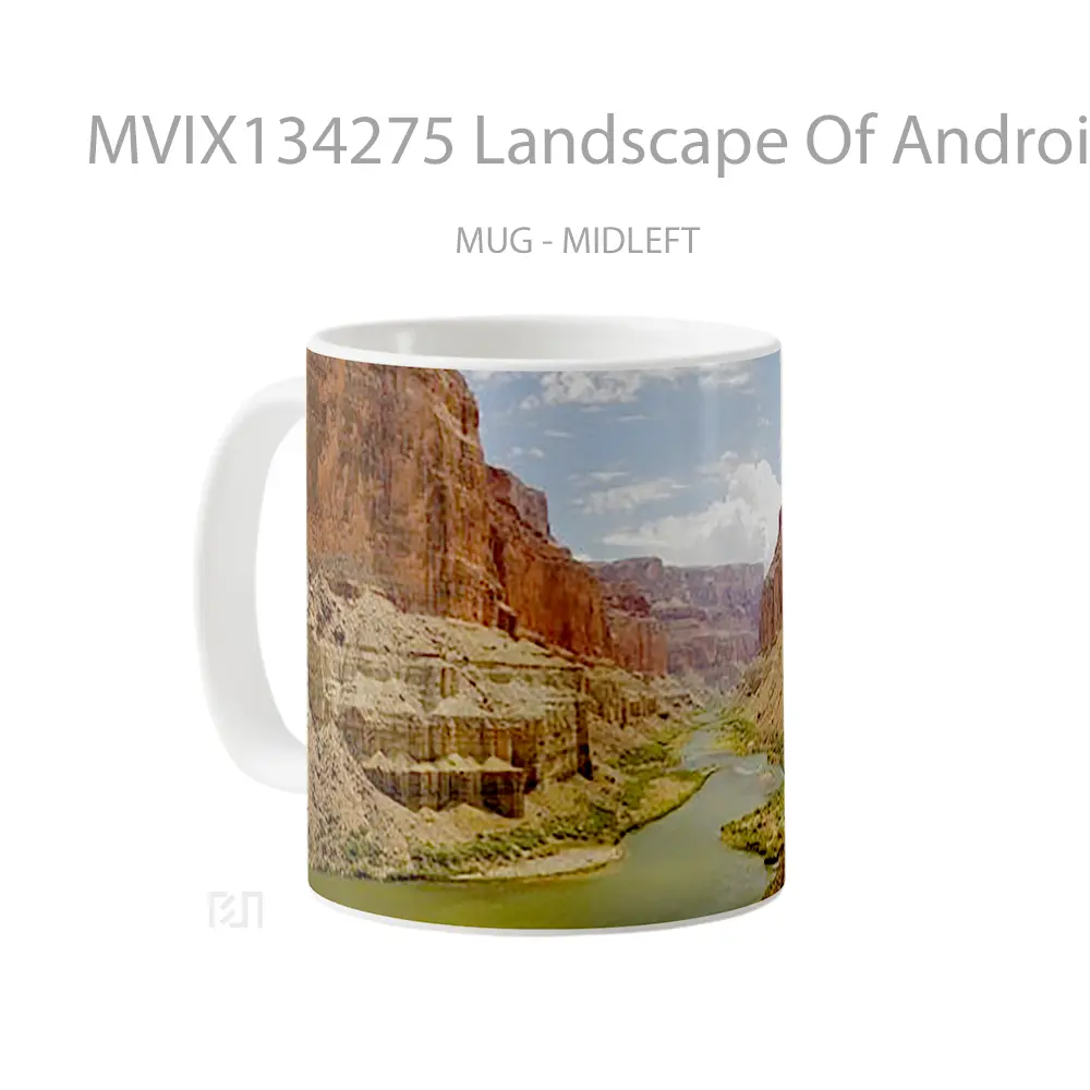 Mug Landscape Of Android Gelas Pemandangan Alam - All-side / Desain
