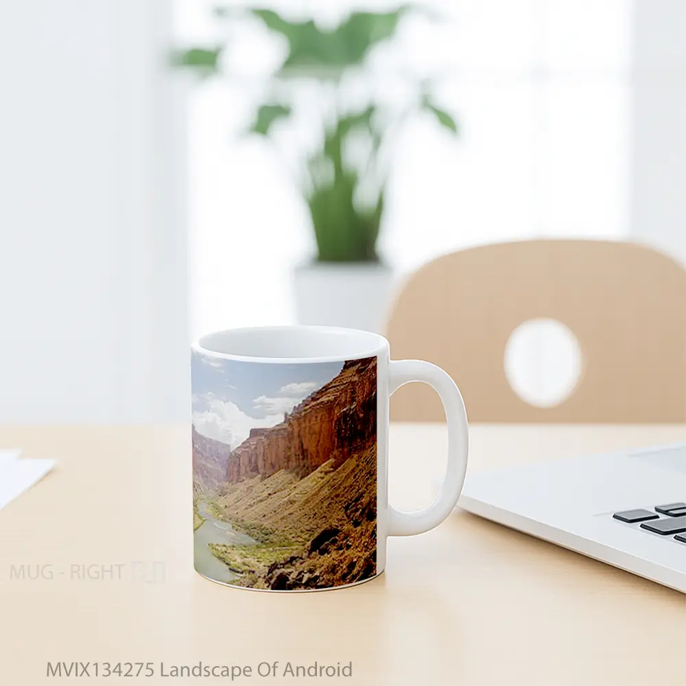 Mug Landscape Of Android Gelas Pemandangan Alam - All-side / Desain