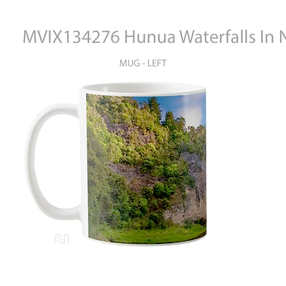 Mug Hunua Waterfalls In New Zealand Gelas Pemandangan Alam - All-side / Desain