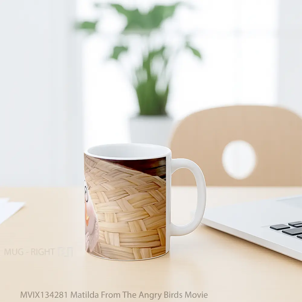 Mug Matilda From The Angry Birds Movie Gelas Hewan Lucu - All-side / Desain