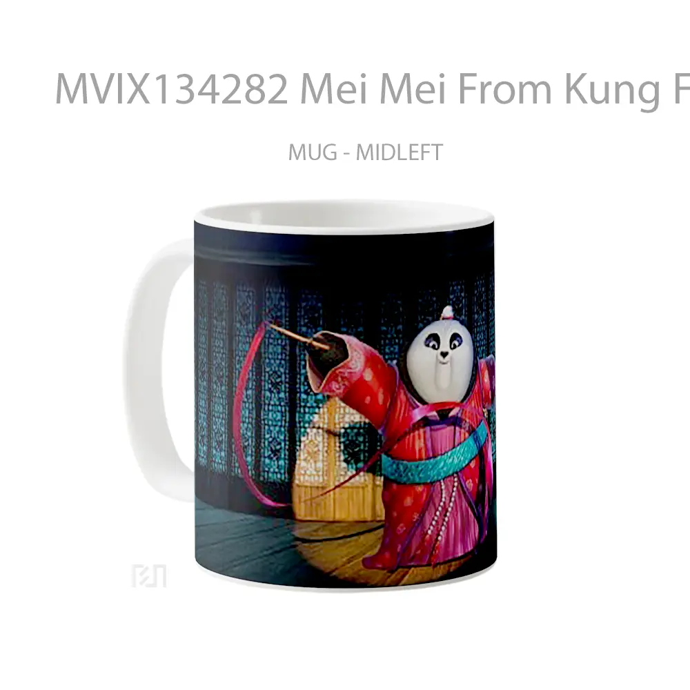 Mug Mei Mei From Kung Fu Panda 3 Gelas Hewan Lucu - All-side / Desain