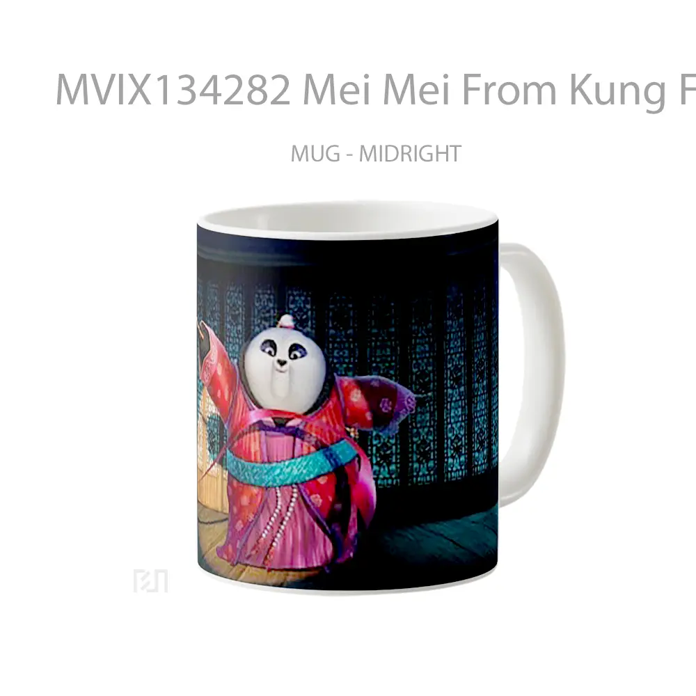 Mug Mei Mei From Kung Fu Panda 3 Gelas Hewan Lucu - All-side / Desain