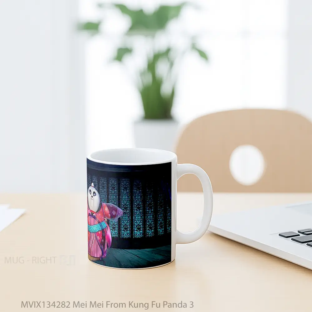 Mug Mei Mei From Kung Fu Panda 3 Gelas Hewan Lucu - All-side / Desain