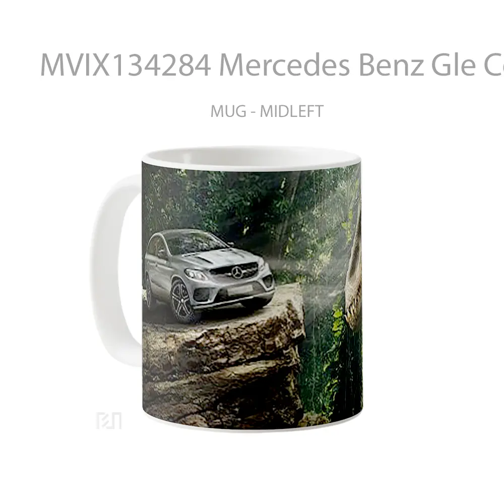 Mug Mercedes Benz Gle Coupe In Jurassic World Cangkir Mobil - All-side / Desain
