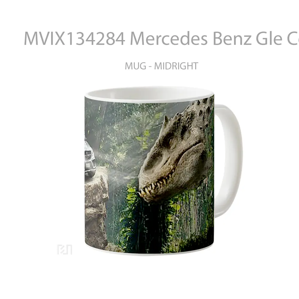 Mug Mercedes Benz Gle Coupe In Jurassic World Cangkir Mobil - All-side / Desain