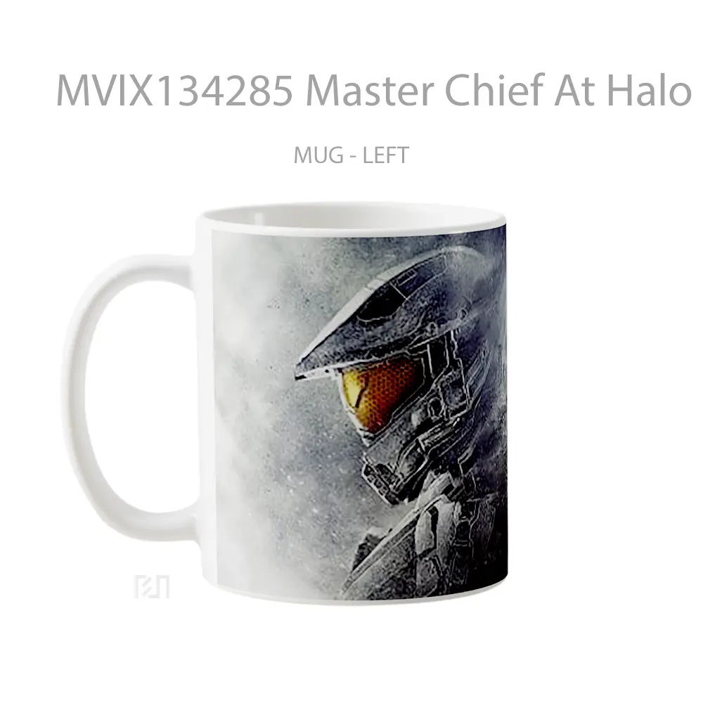 Mug Master Chief At Halo 5 Guardians Cangkir Gamer - All-side / Desain