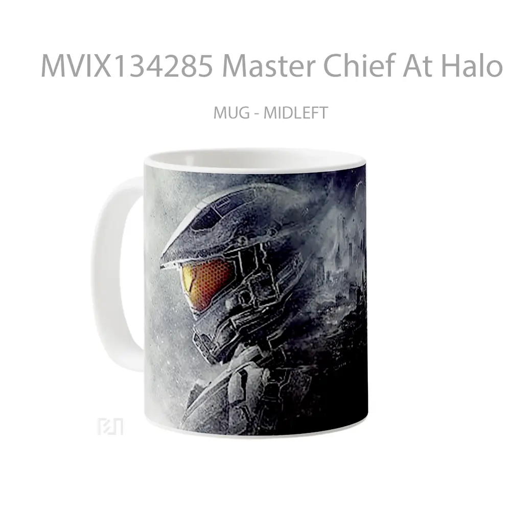 Mug Master Chief At Halo 5 Guardians Cangkir Gamer - All-side / Desain