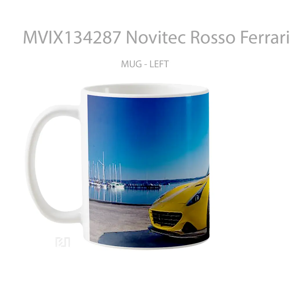 Mug Novitec Rosso Ferrari California T Cangkir Mobil - All-side / Desain