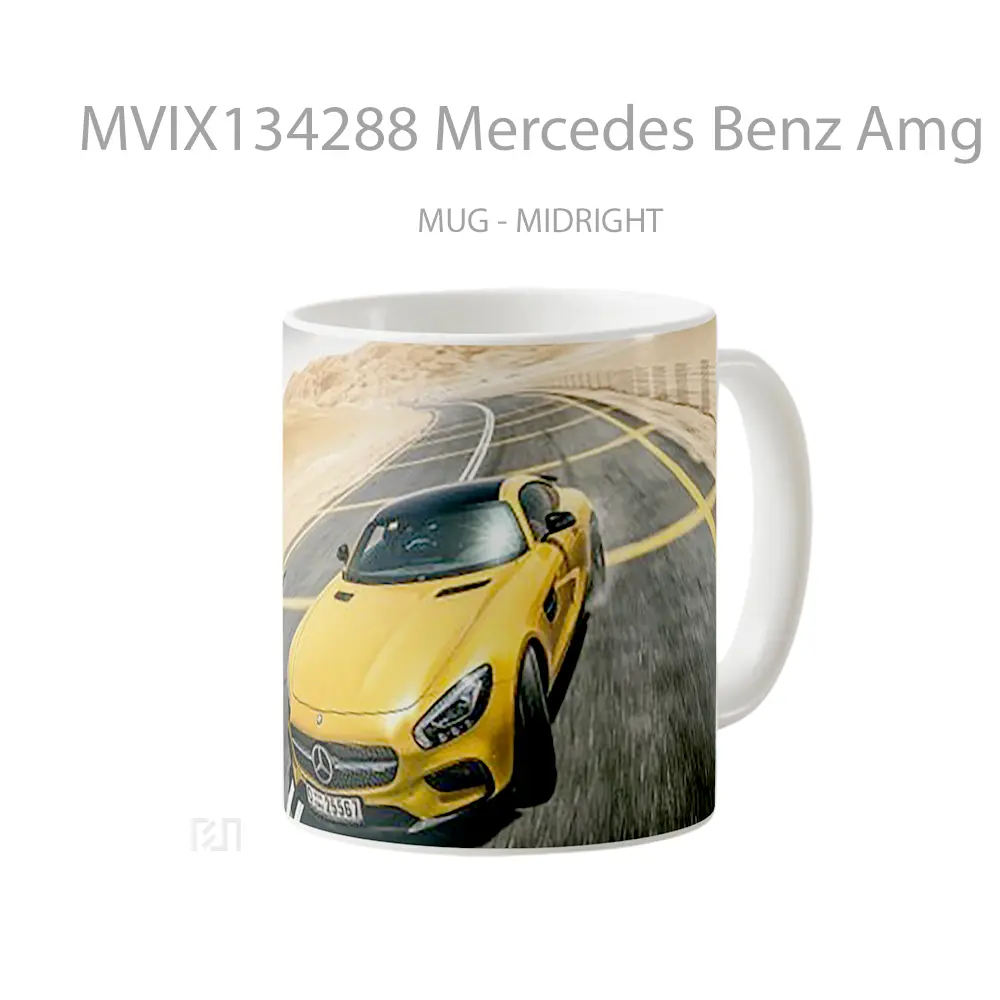 Mug Mercedes Benz Amg Gt S Yellow Cangkir Mobil - All-side / Desain