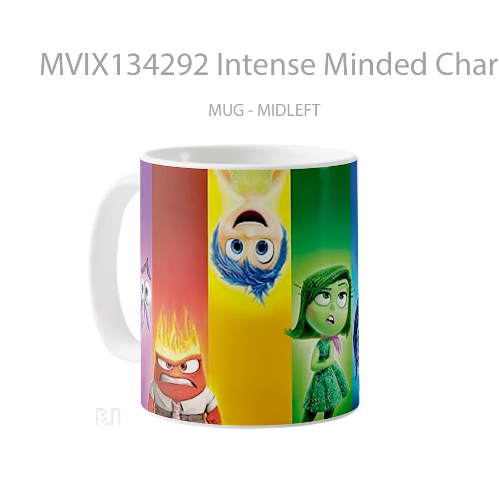 Mug Intense Minded Characters Gelas Keramik Unik - All-side / Desain