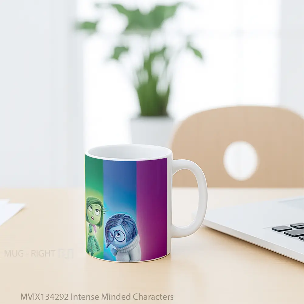 Mug Intense Minded Characters Gelas Keramik Unik - All-side / Desain