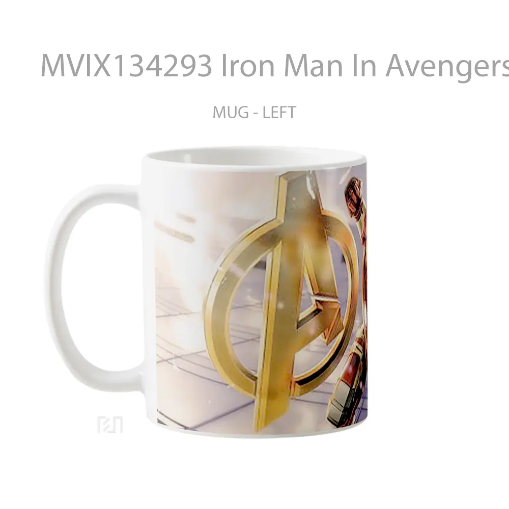 Mug Iron Man In Avengers Gelas Superhero - All-side / Desain