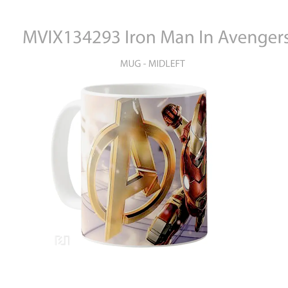 Mug Iron Man In Avengers Gelas Superhero - All-side / Desain