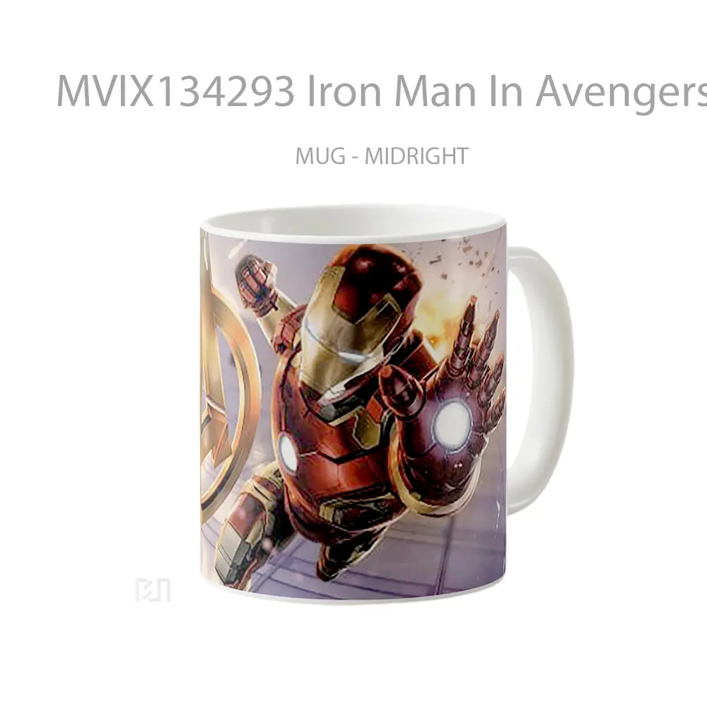 Mug Iron Man In Avengers Gelas Superhero - All-side / Desain