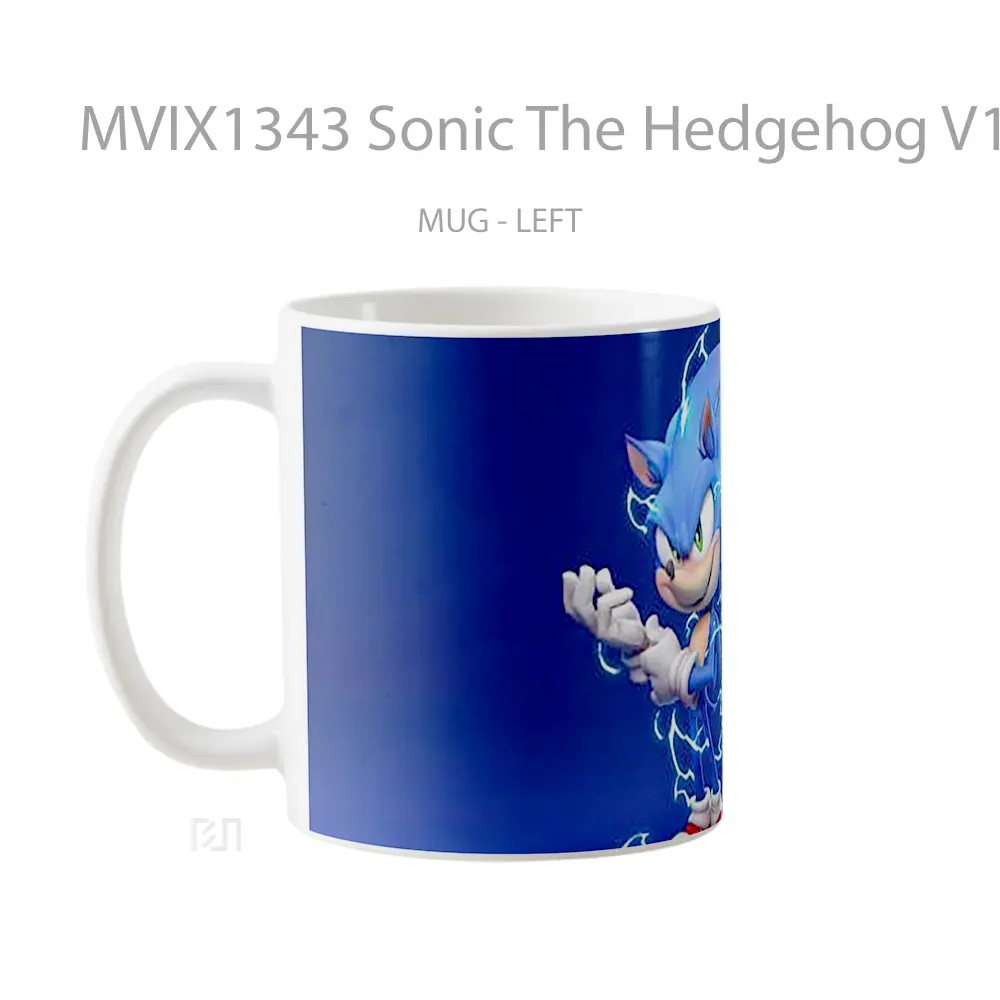 Mug Sonic The Hedgehog V1 Gelas Keramik Unik - All-side / Desain