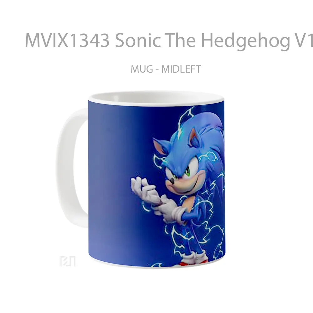 Mug Sonic The Hedgehog V1 Gelas Keramik Unik - All-side / Desain