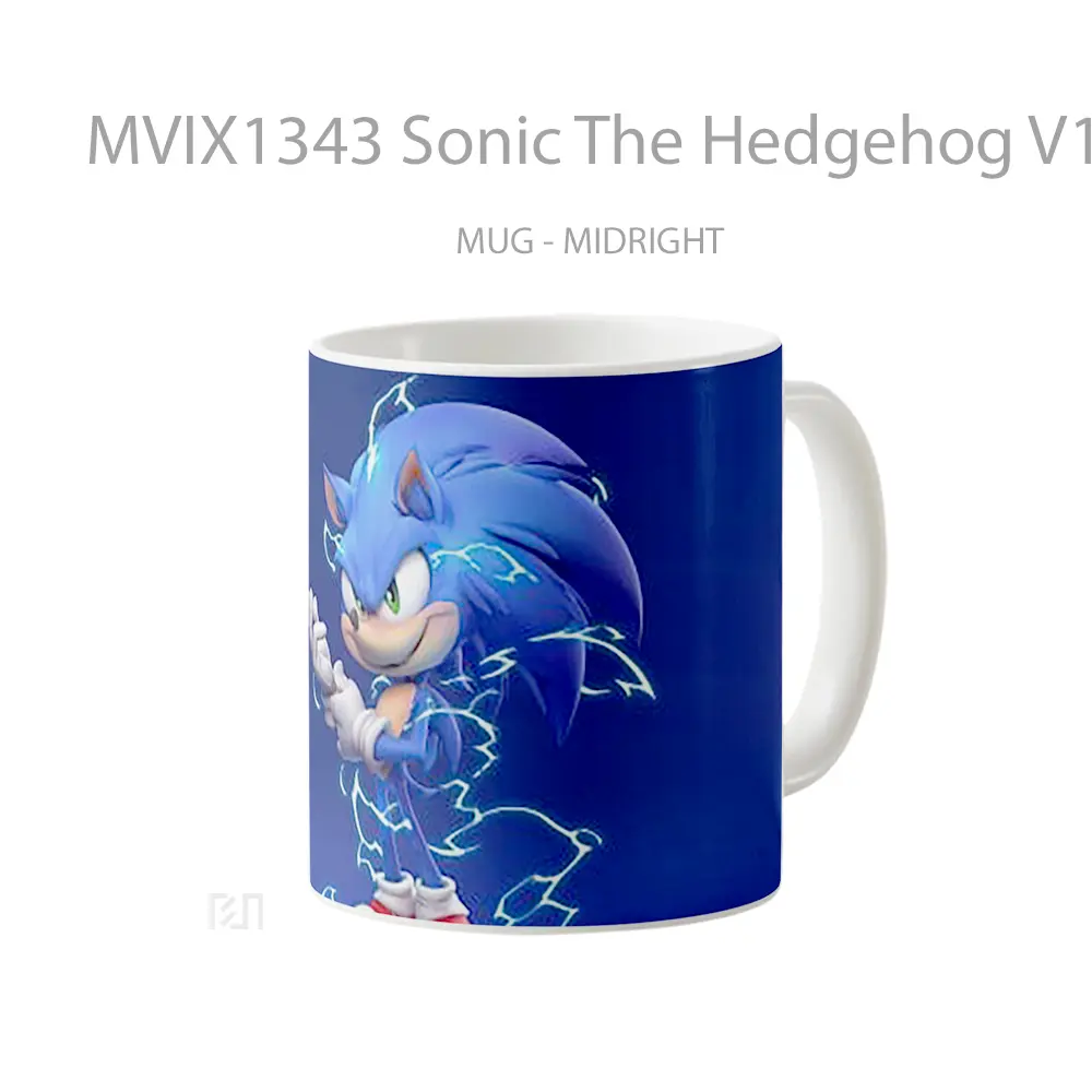 Mug Sonic The Hedgehog V1 Gelas Keramik Unik - All-side / Desain