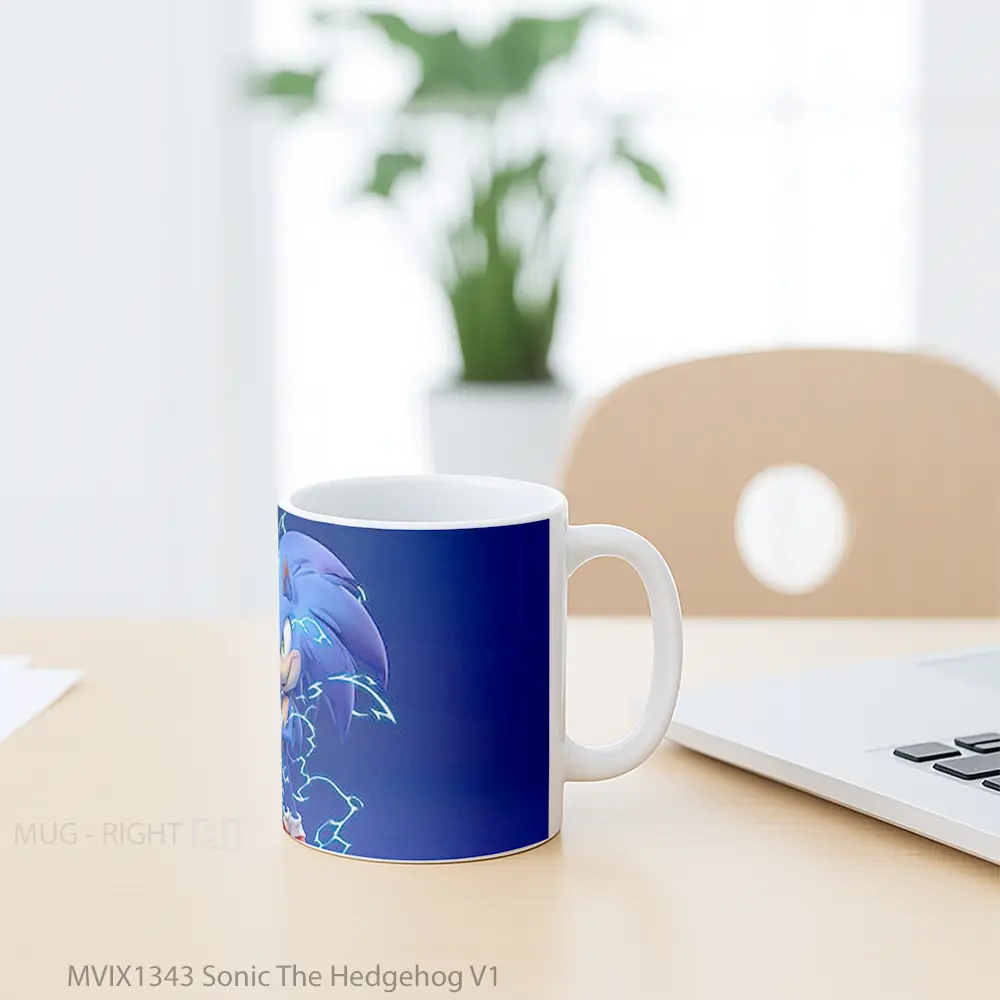 Mug Sonic The Hedgehog V1 Gelas Keramik Unik - All-side / Desain