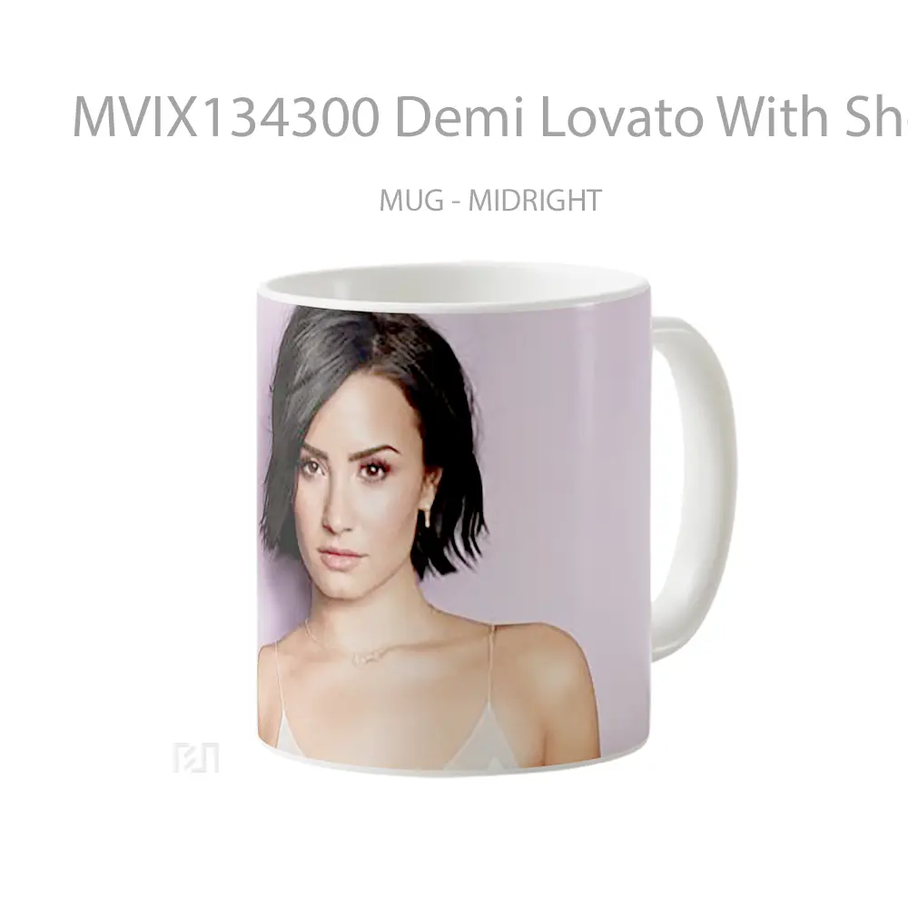 Mug Demi Lovato With Short Hair Gelas Selebriti - All-side / Desain