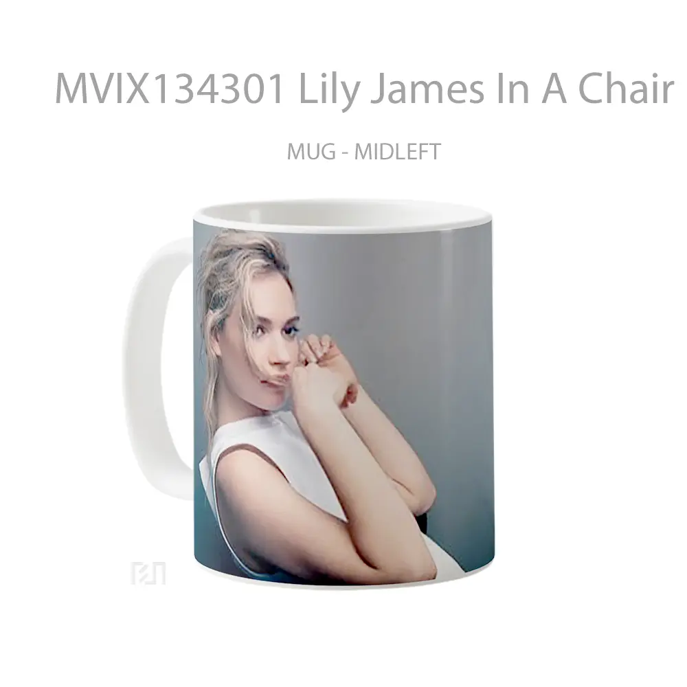 Mug Lily James In A Chair Gelas Keramik Unik - All-side / Desain