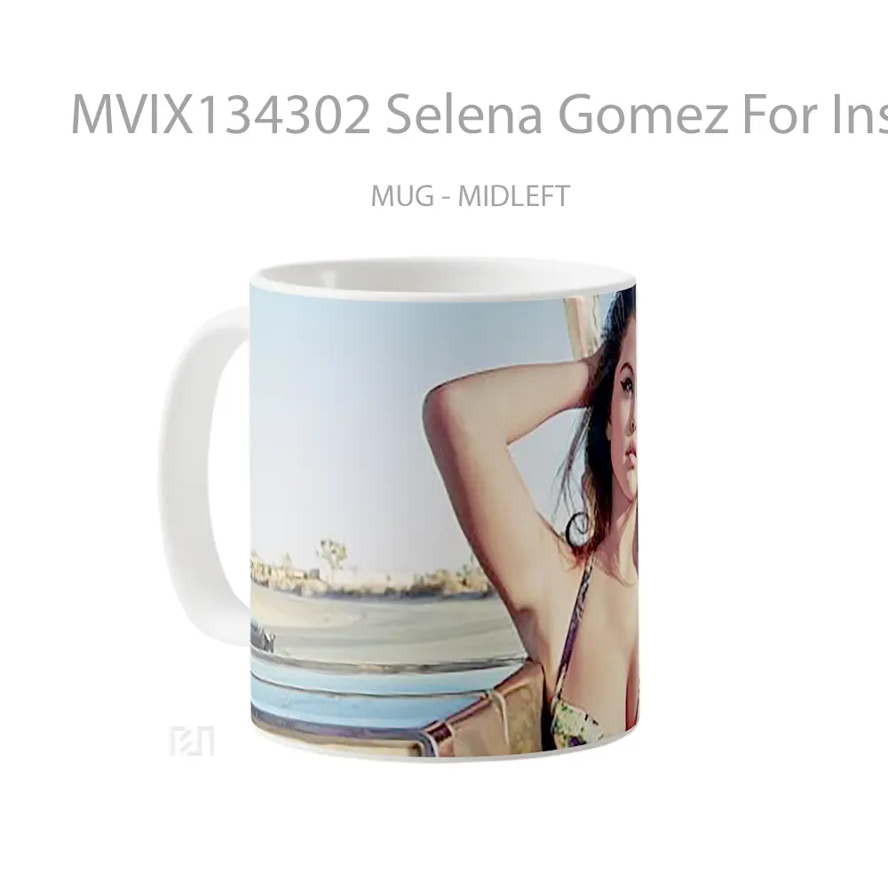 Mug Selena Gomez For Instyle Gelas Selebriti - All-side / Desain