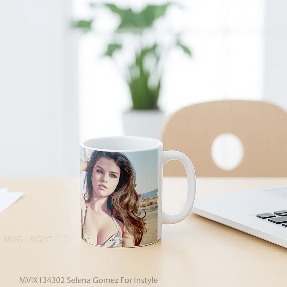 Mug Selena Gomez For Instyle Gelas Selebriti - All-side / Desain
