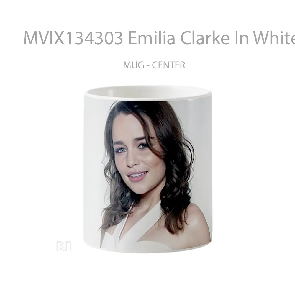 Mug Emilia Clarke In White Gelas Keramik Unik
