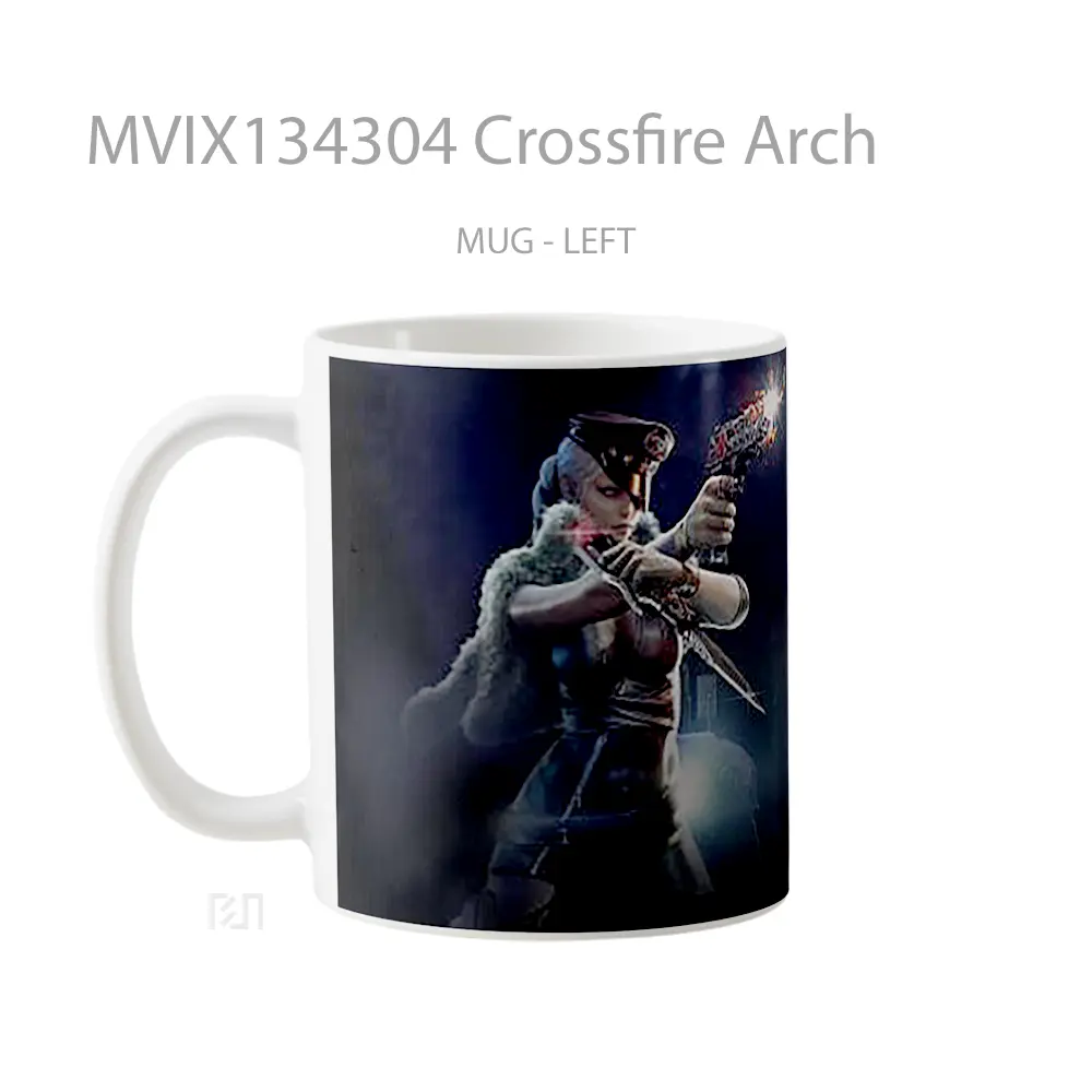 Mug Crossfire Arch Gelas Keramik Unik - All-side / Desain