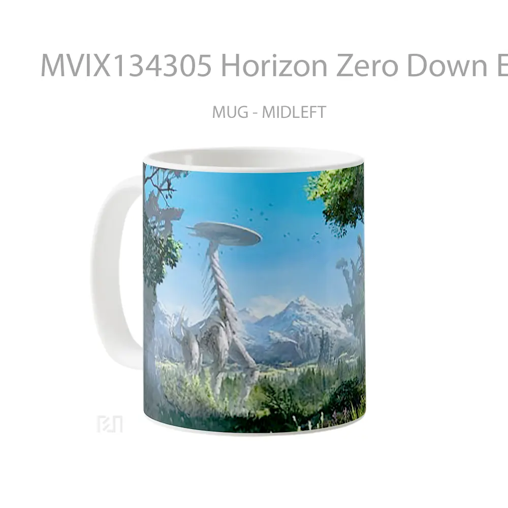 Mug Horizon Zero Down E3 Gelas Keramik Unik - All-side / Desain