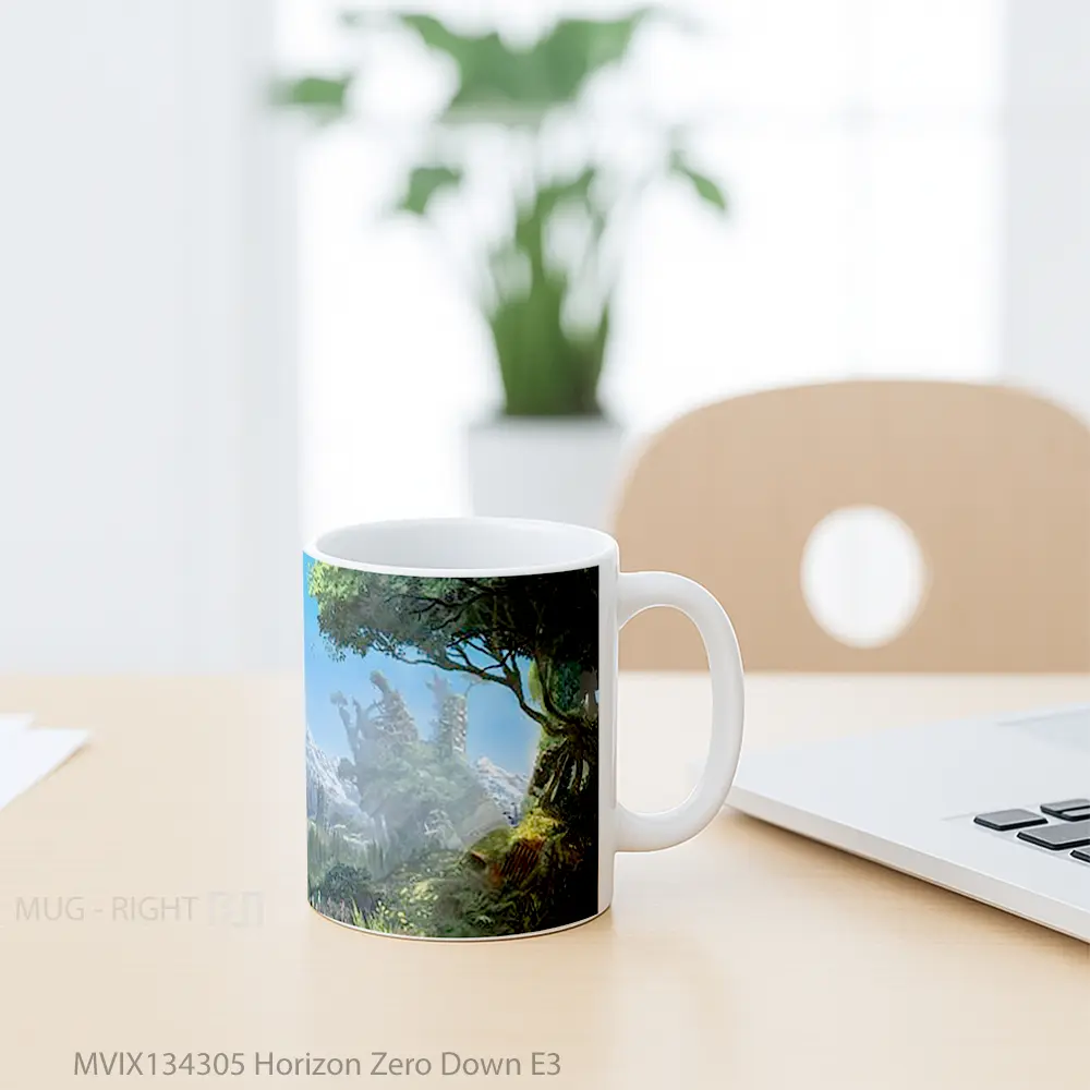 Mug Horizon Zero Down E3 Gelas Keramik Unik - All-side / Desain