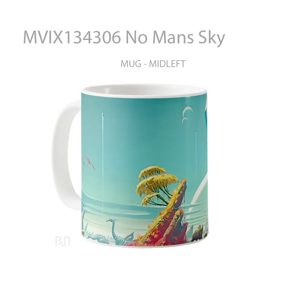 Mug No Mans Sky Gelas Pemandangan Alam - All-side / Desain