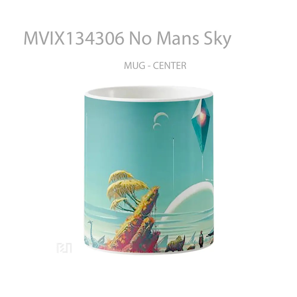 Mug No Mans Sky Gelas Pemandangan Alam