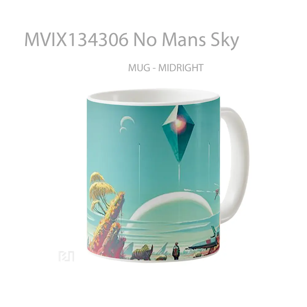 Mug No Mans Sky Gelas Pemandangan Alam - All-side / Desain
