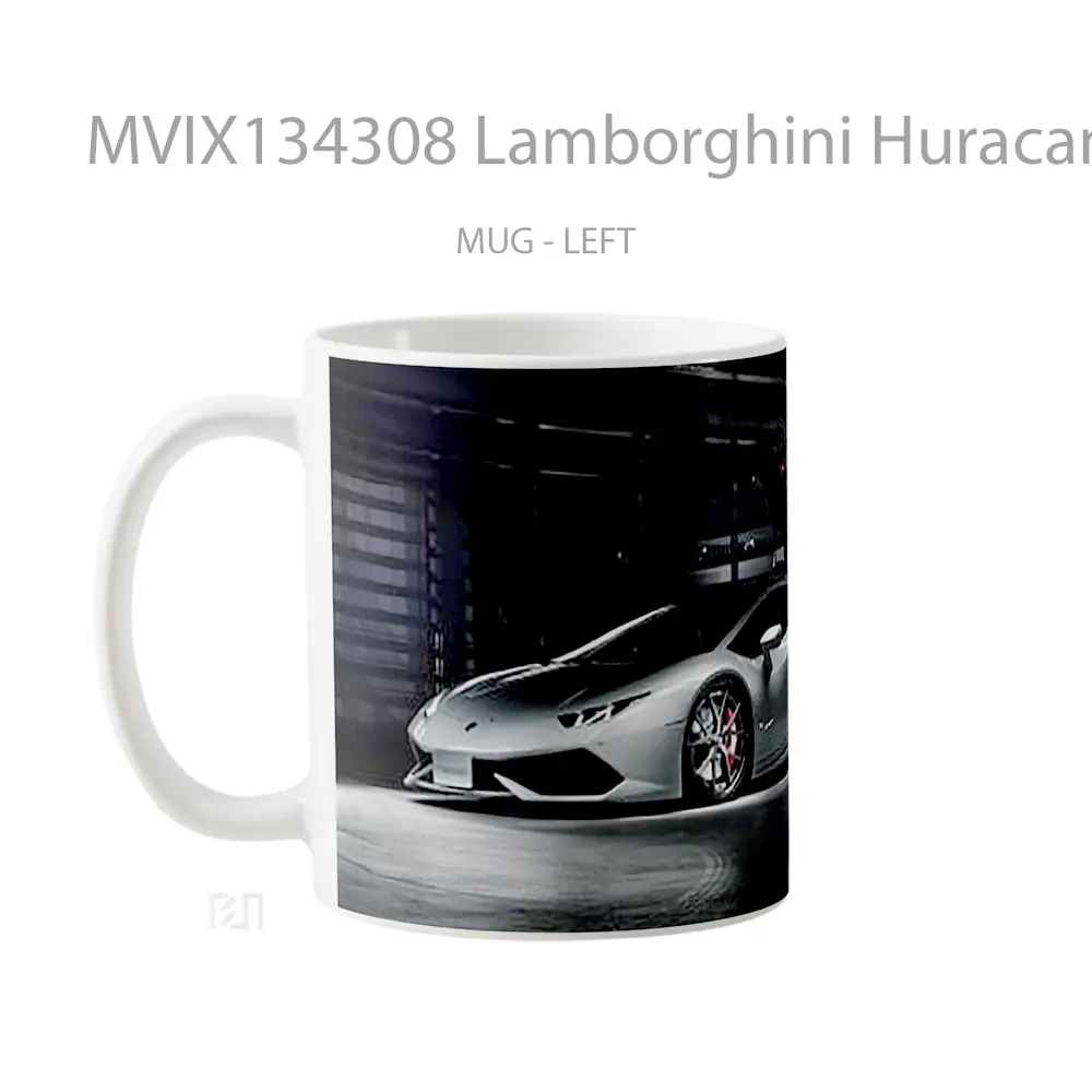 Mug Lamborghini Huracan Lp640 4 Cangkir Mobil - All-side / Desain