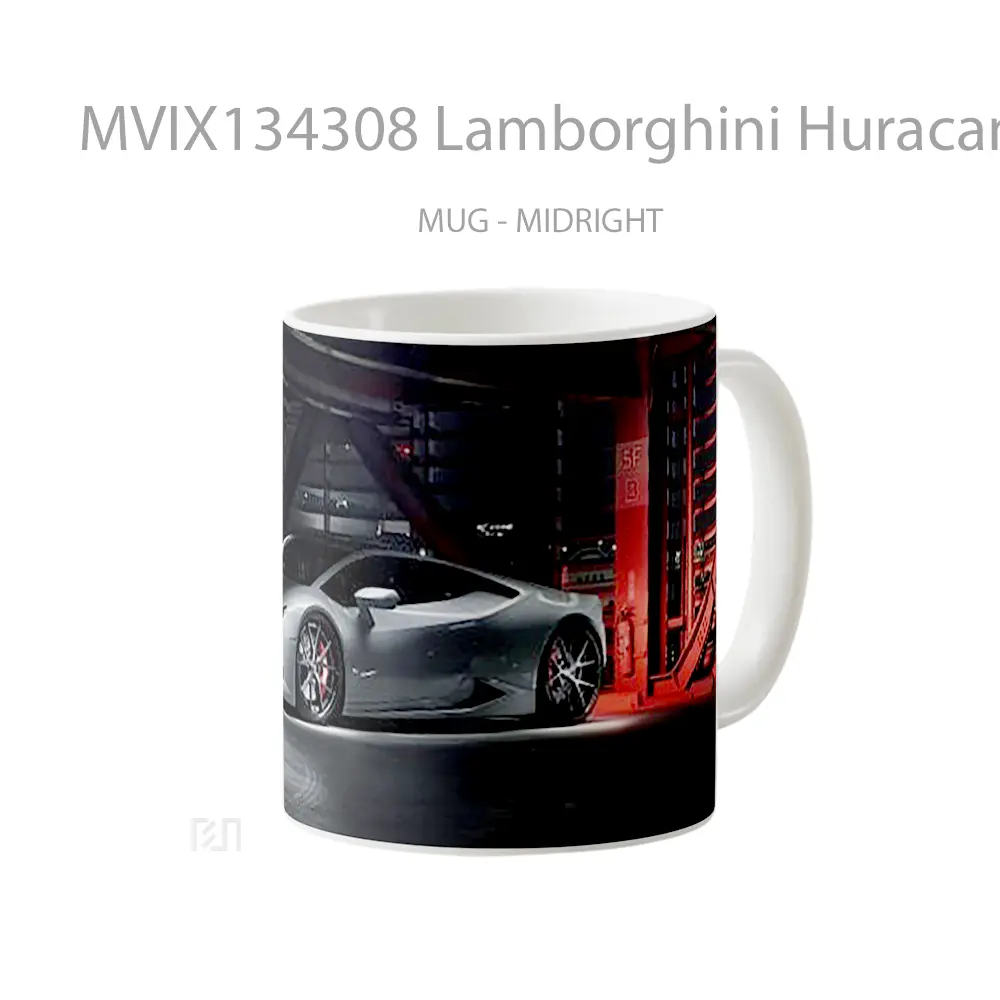 Mug Lamborghini Huracan Lp640 4 Cangkir Mobil - All-side / Desain