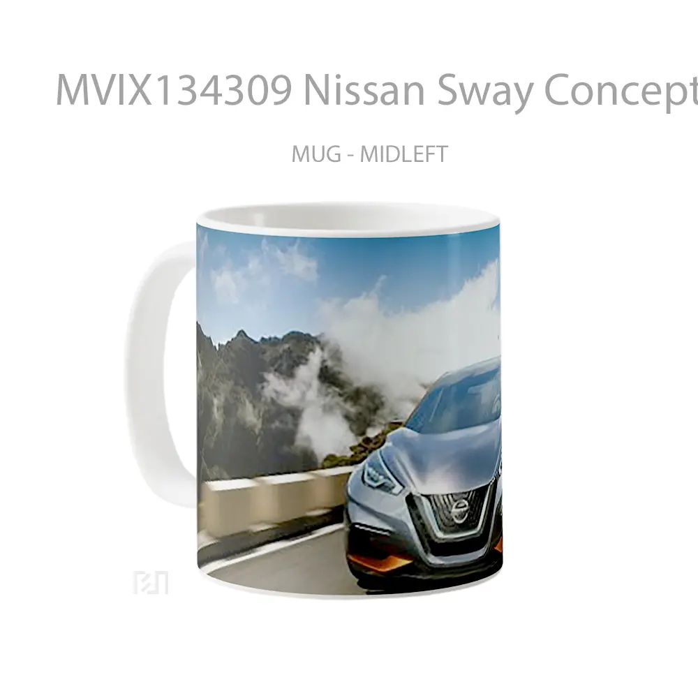 Mug Nissan Sway Concept Cangkir Mobil - All-side / Desain