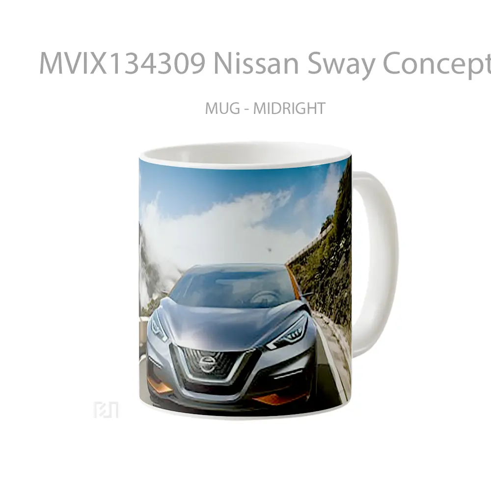 Mug Nissan Sway Concept Cangkir Mobil - All-side / Desain