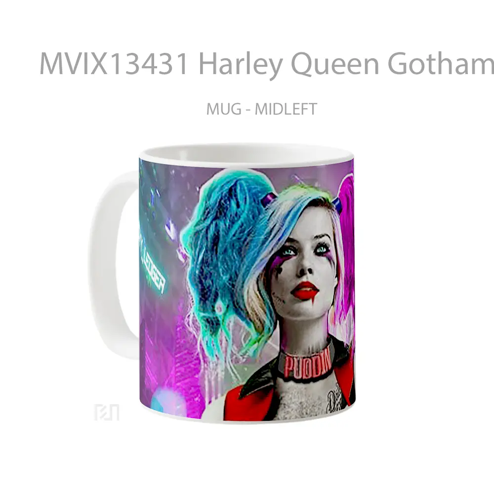 Mug Harley Queen Gotham City Sirens Gelas Keramik Unik - All-side / Desain