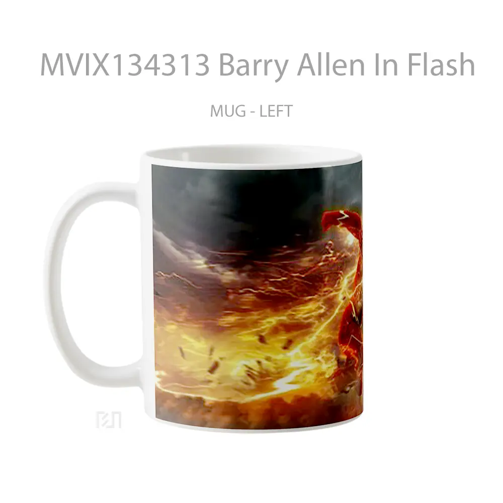 Mug Barry Allen In Flash Gelas Superhero - All-side / Desain
