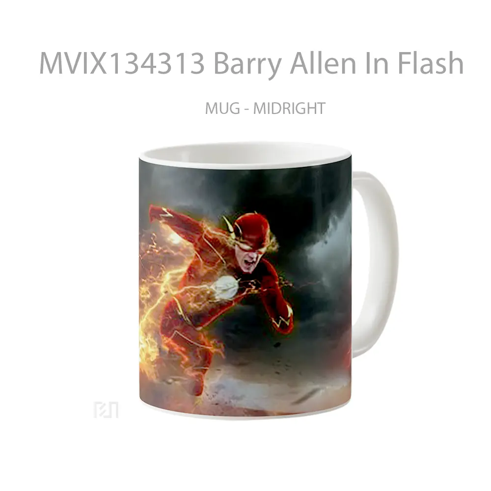 Mug Barry Allen In Flash Gelas Superhero - All-side / Desain