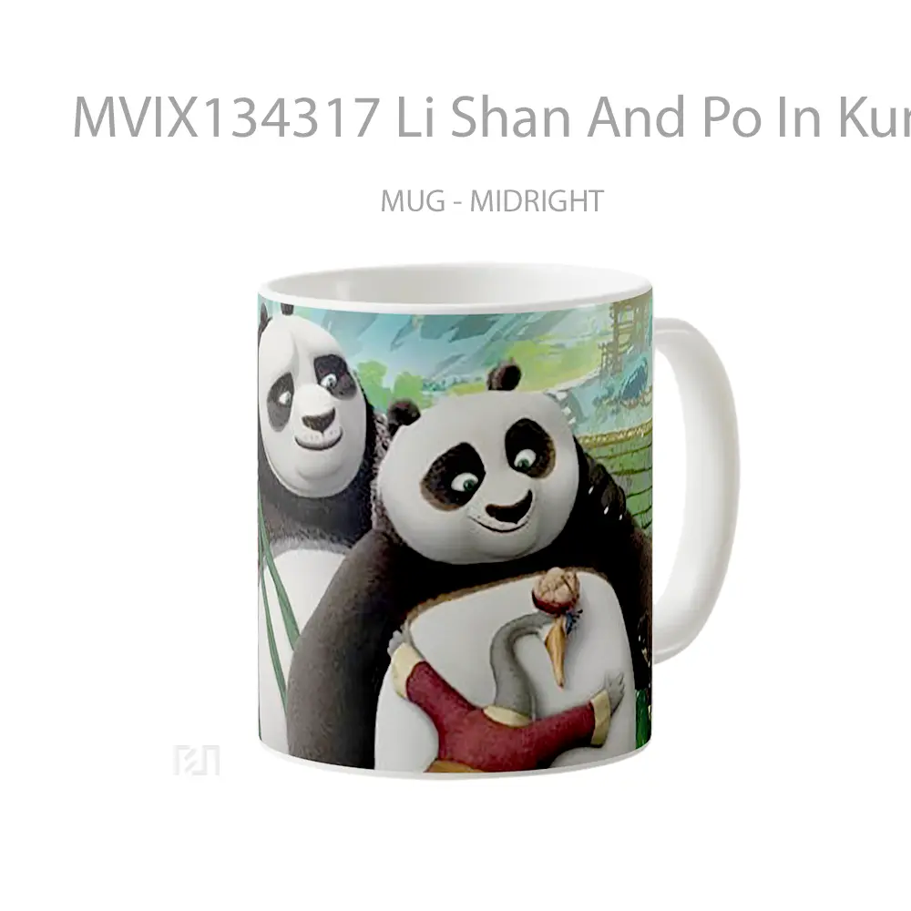 Mug Li Shan And Po In Kung Fu Panda 3 Gelas Hewan Lucu - All-side / Desain
