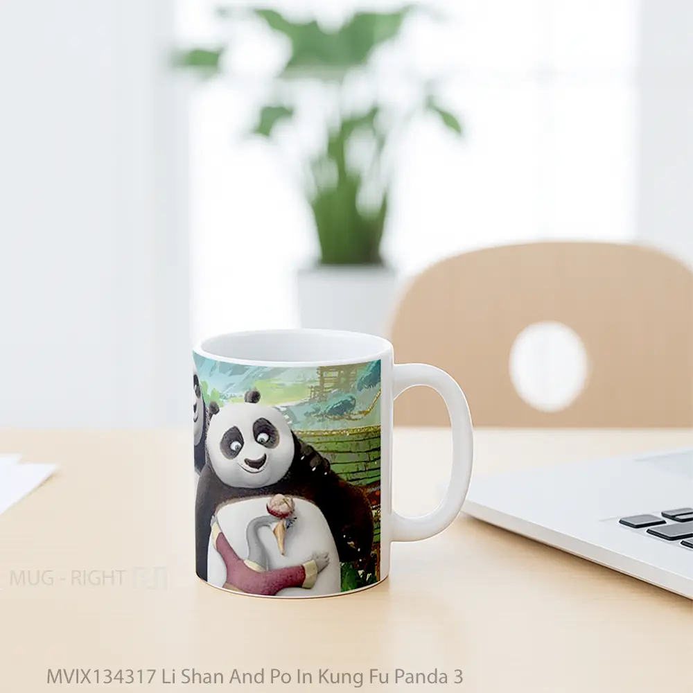 Mug Li Shan And Po In Kung Fu Panda 3 Gelas Hewan Lucu - All-side / Desain