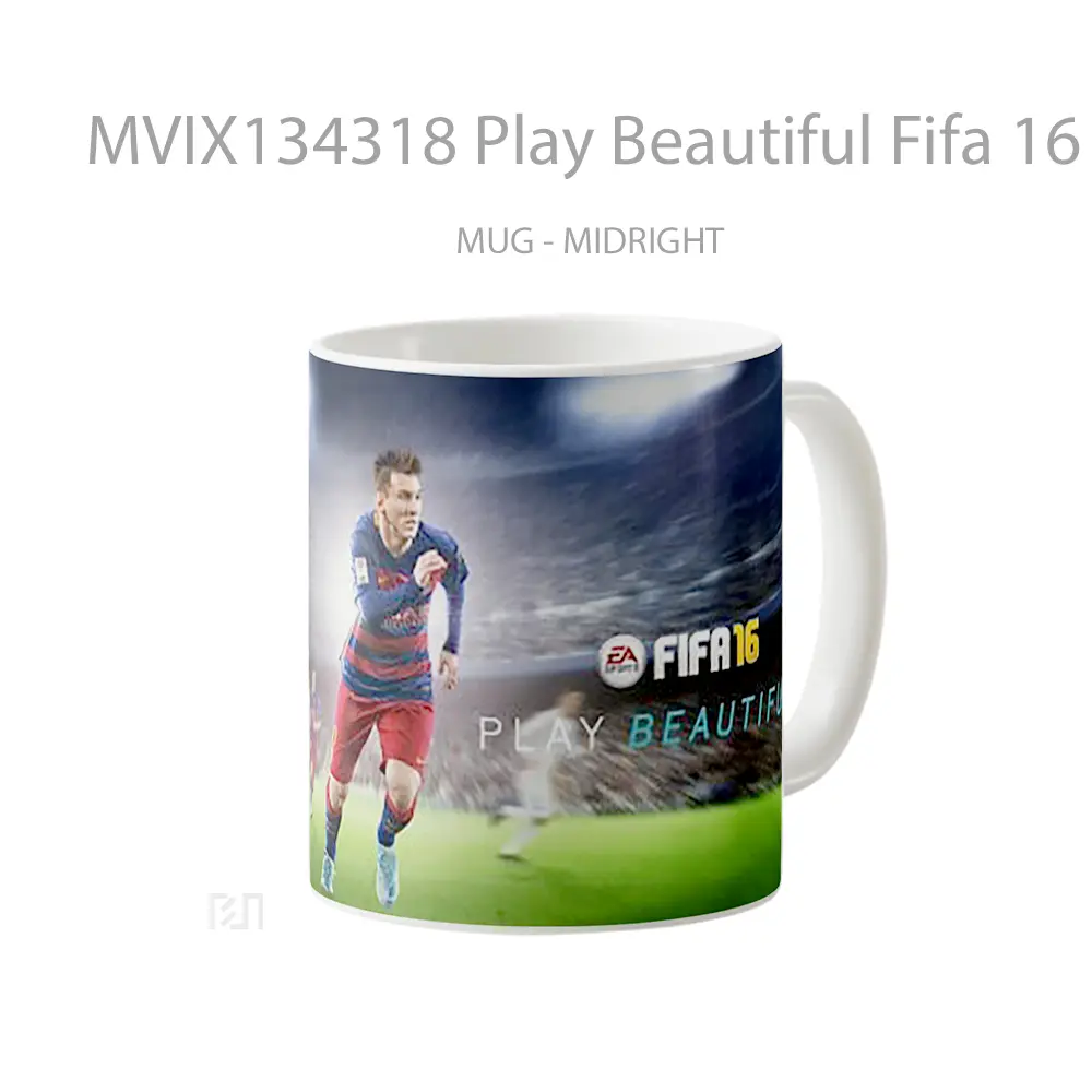 Mug Play Beautiful Fifa 16 Gelas Keramik Unik - All-side / Desain